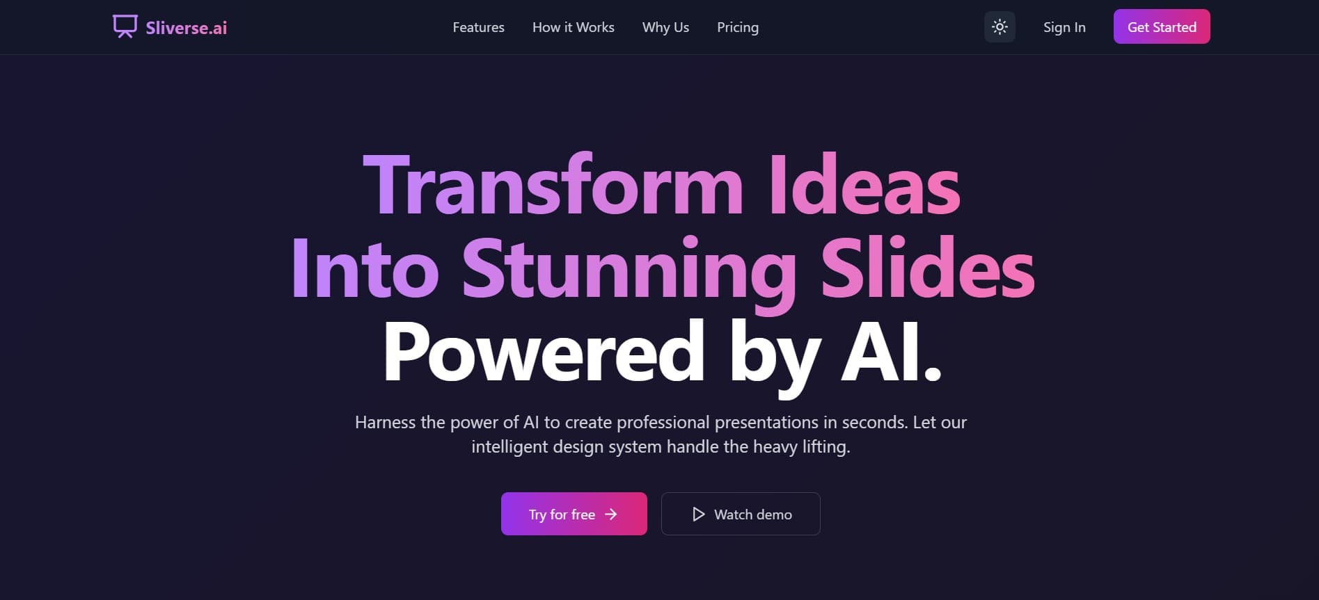 SliVerse: AI Slides Generator